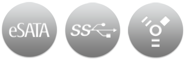 eSATA, USB 3.0 & FireWire 800 Interface Icons