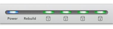 Fusion R400S RAID Status Display