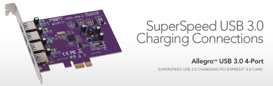 SuperSpeed USB 3.0 Charging Connections
