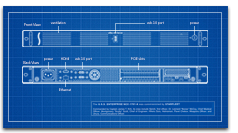 xMac mini Server Mechanical Drawing