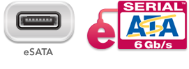 One eSATA Port