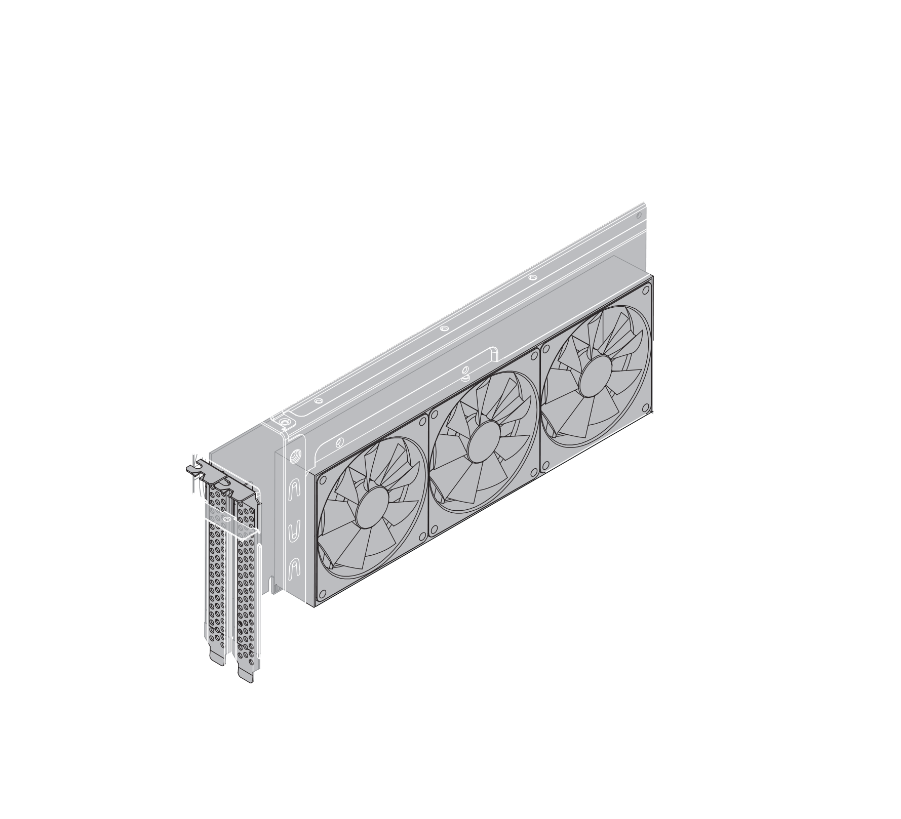 eGPU  Breakaway Box with GPU Card Illustration
