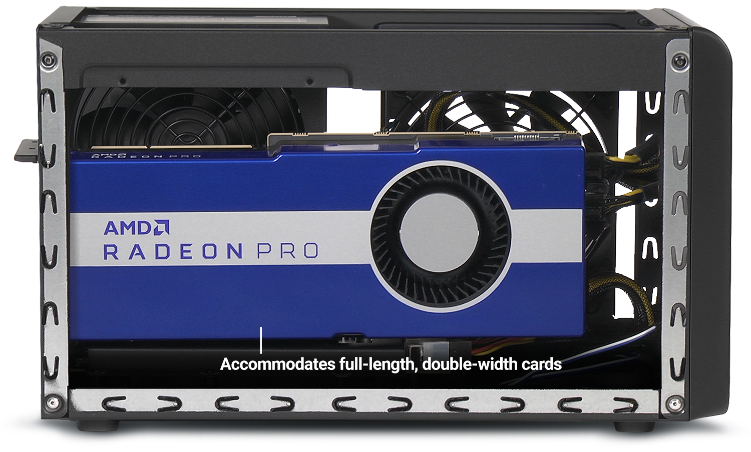 eGPU Breakaway Box with GPU Card Installed