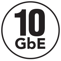 Adds High-Performance 10GbE SFP+ Connectivity Icon