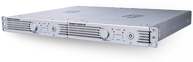 Two rack mounted Sonnet Fusion F3s