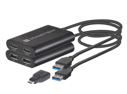 DisplayLink Dual DisplayPort and HDMI Adapters for M1 Macs