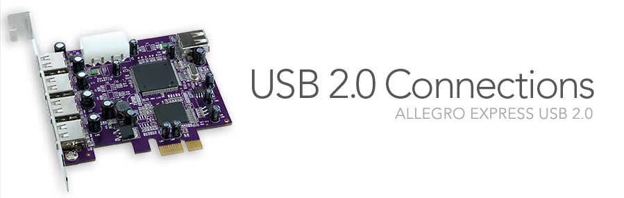 Allegro Express USB 2.0 - USB 2.0 Connections