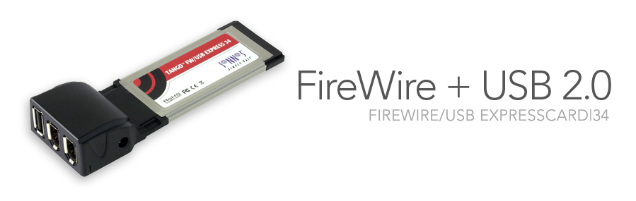 FireWire/USB ExpressCard|34 - FireWire + USB 2.0