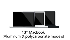 13" MacBook (Aluminum & polycarbonate models)