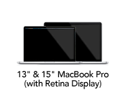 13" & 15" MacBook Pro (with Retina Display)