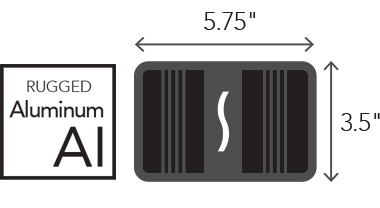 Rugged Aluminum and Dimensions Icons