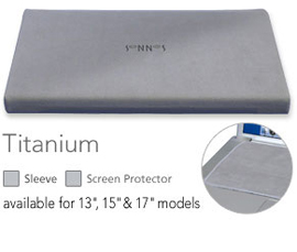 Available colors: Titanium (13", 15", 17" notebooks)