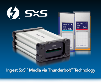 Ingest SxS Media via Thunderbolt Technology