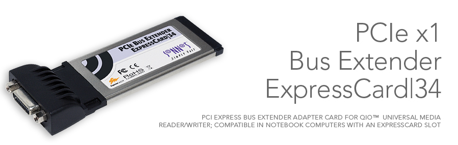PCIe x1 Bus Extender ExpressCard/34