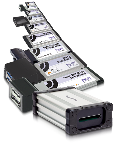 Echo ExpressCard/34 Thunderbolt Adapter with ExpressCard/34 Cards