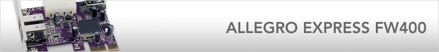 Allegro FireWire 400 PCIe