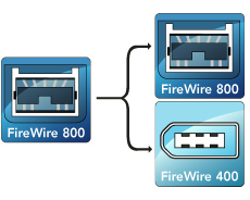 Firewire    Macbook  on Sonnet Fhb8284 Firewire 800 Naar 800 400 Hub   Procast