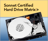 Sonnet Certified Hard Drive Matrix