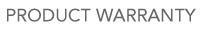 Product Warranty