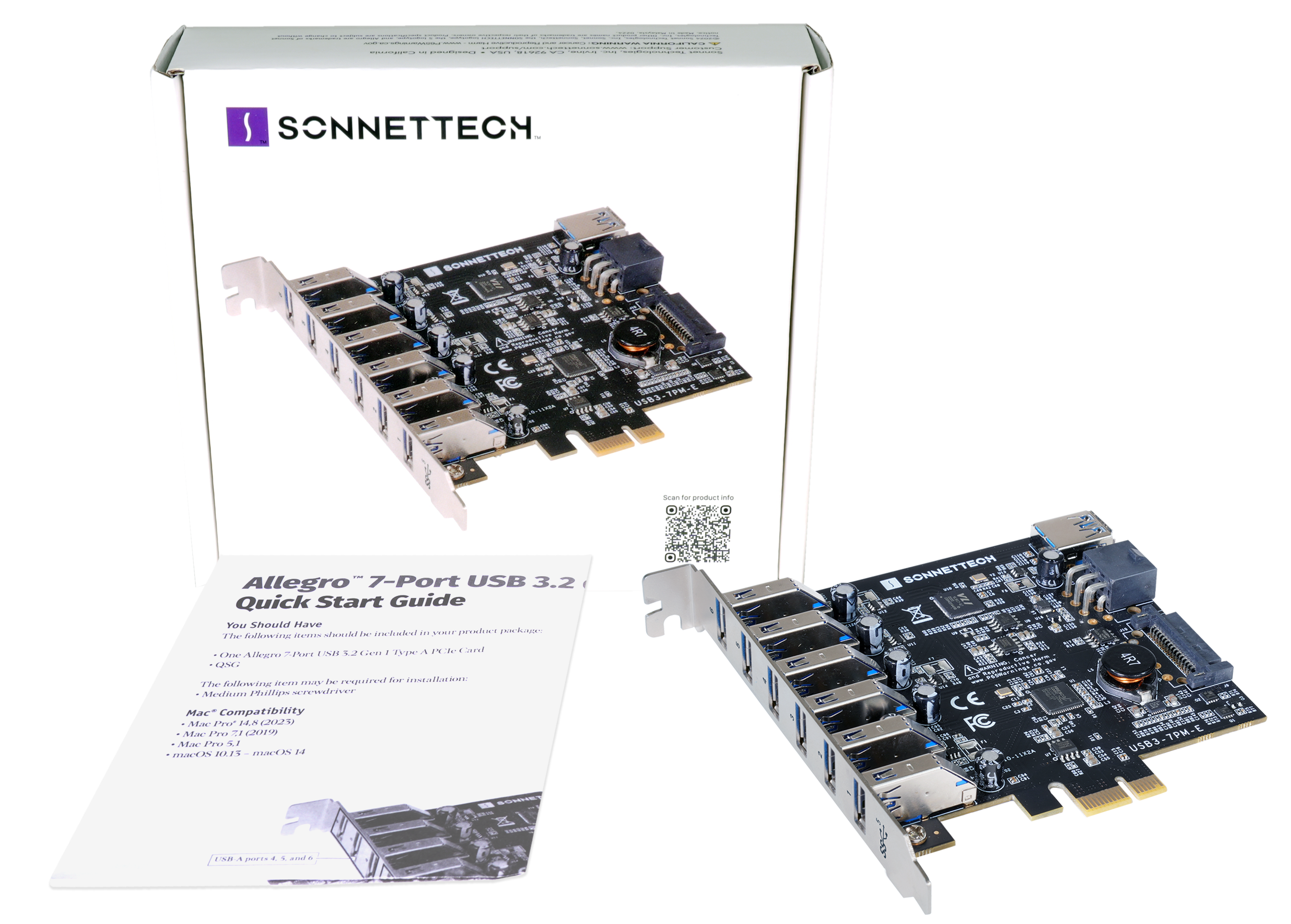 Allegro Max USB-C 20Gbps 1-Port PCIe Card Packaging
