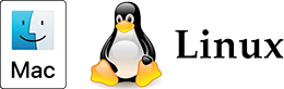 Mac and Linux Logos