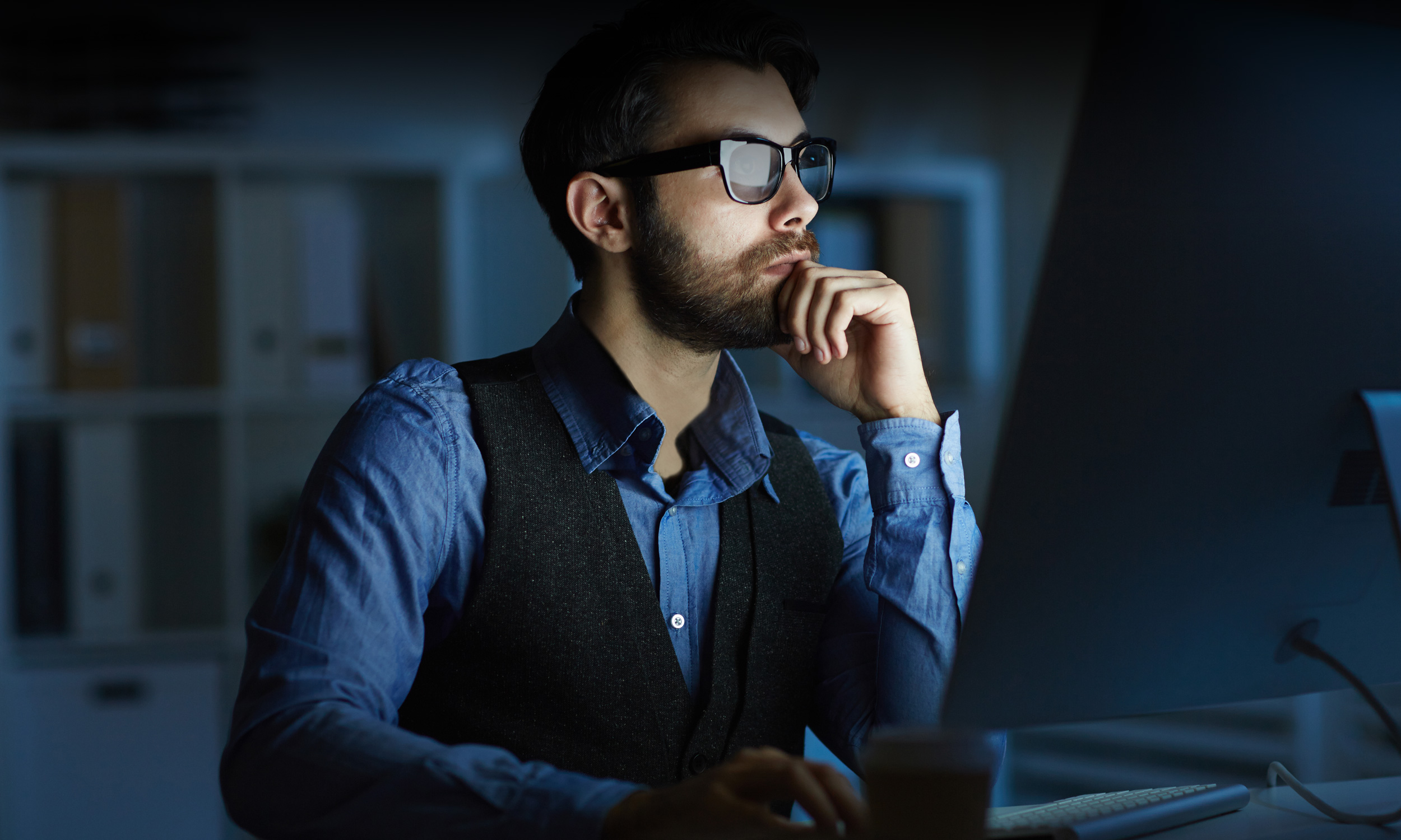 Man Configuring DuoModo System