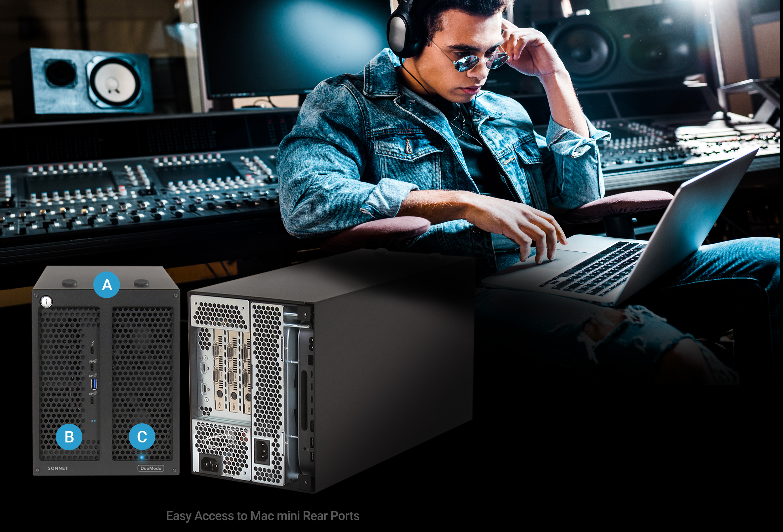 Audio Engineer with Pro Tools DuoModo Desktop System