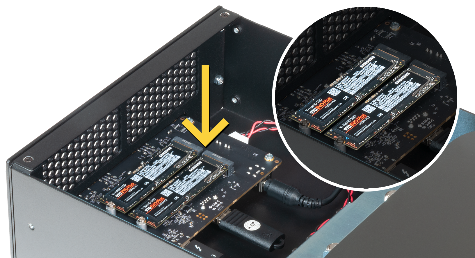 DuoModo xMac mini Module Internal M.2 PCIe SSD Slots