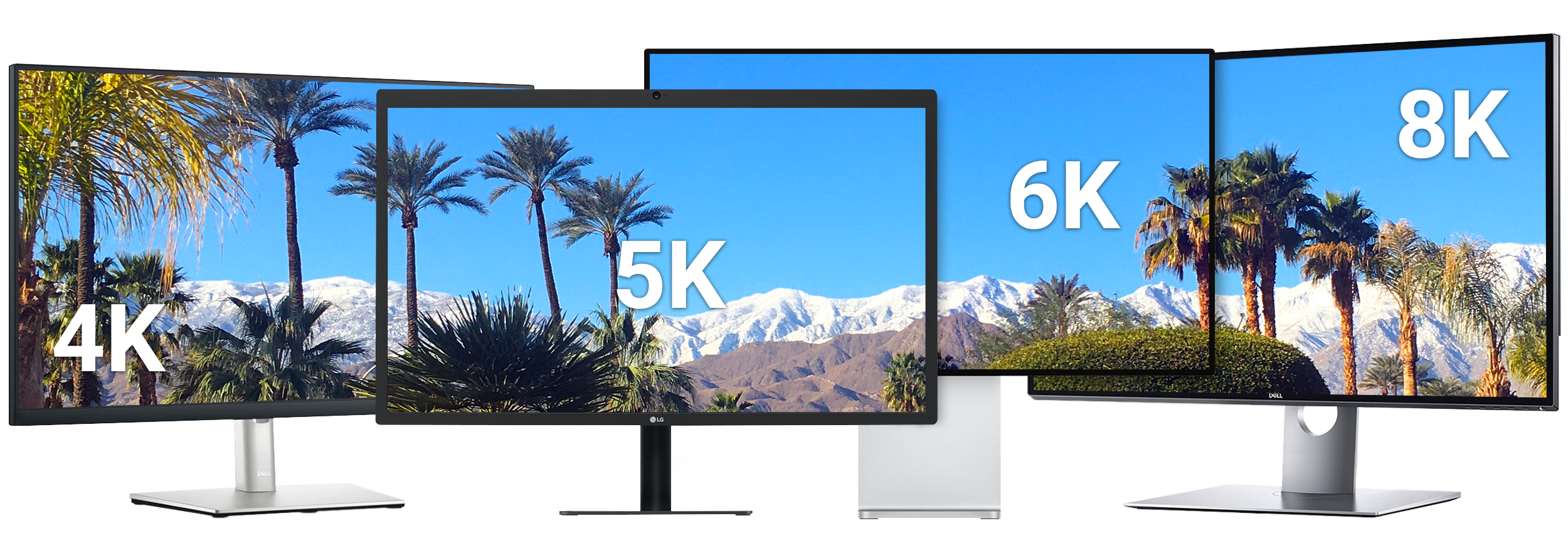 4K, 5K, 6K & 8K Displays