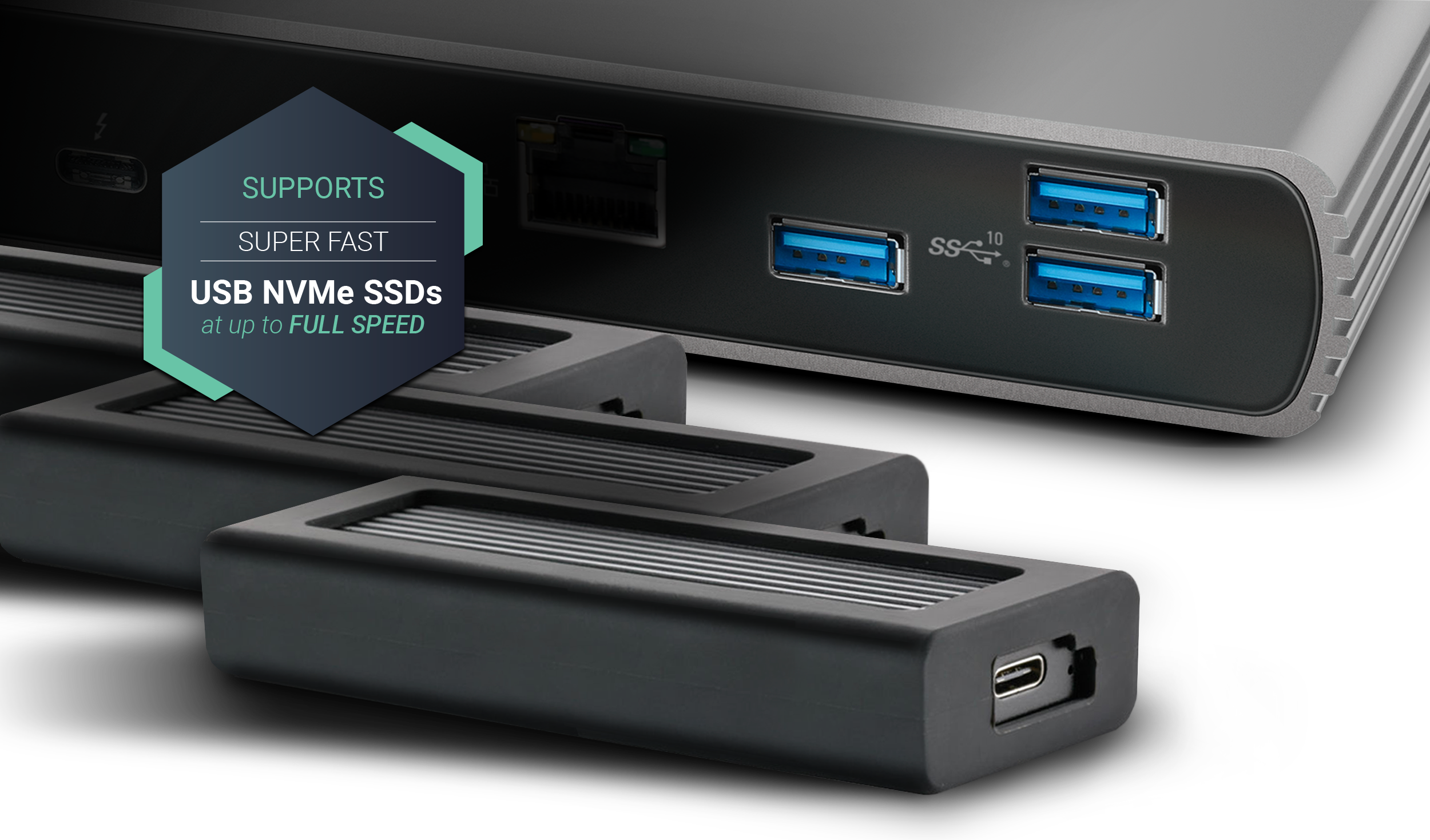 Echo 11 Thunderbolt HDMI Dock USB 3.2 Gen 2 Ports with USB NVMe SSDs