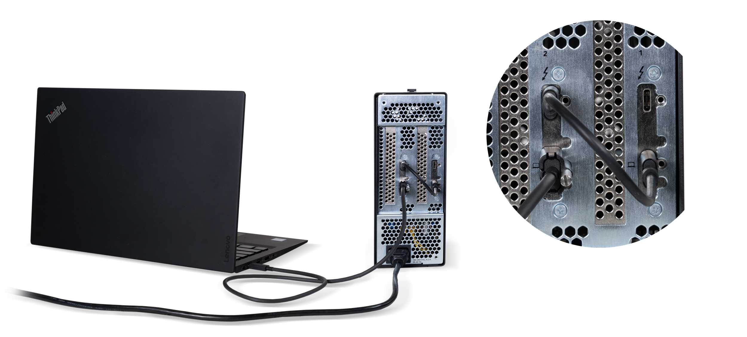 Single Thunderbolt Port Connection Diagram