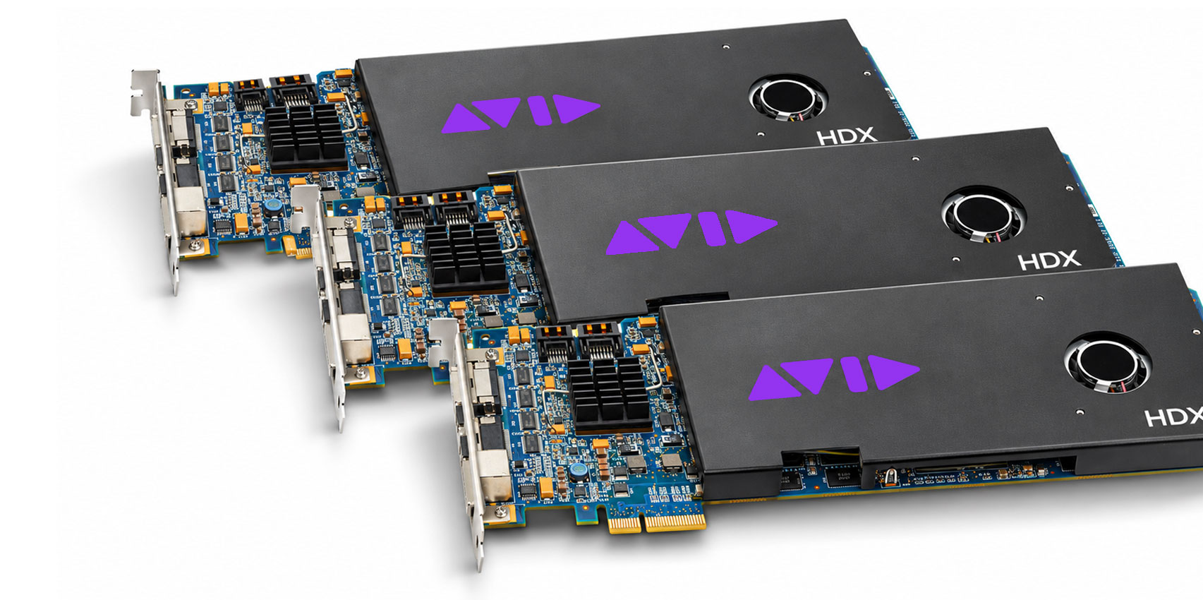 Three Avid Pro Tools | HDX cards.