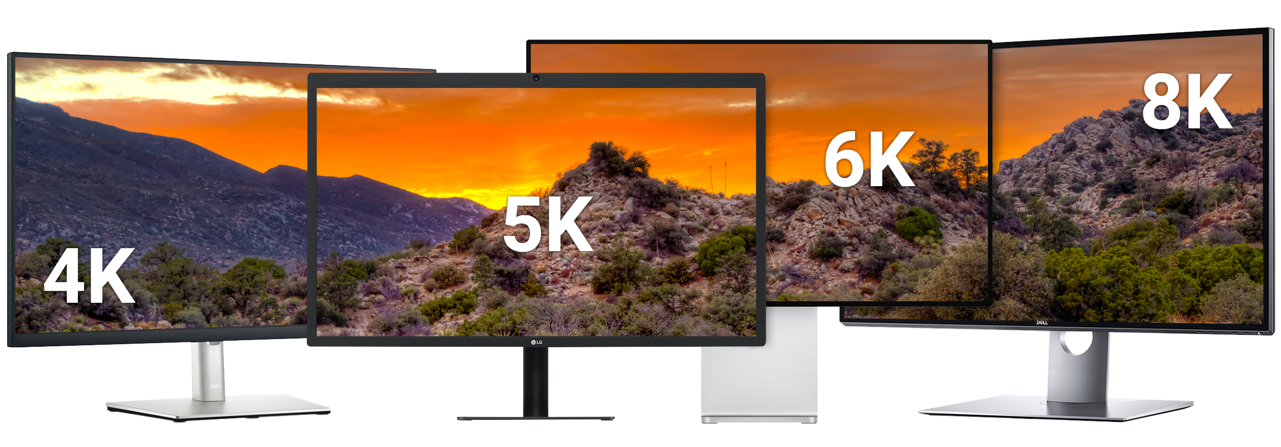 4K, 5K, 6K & 8K Displays