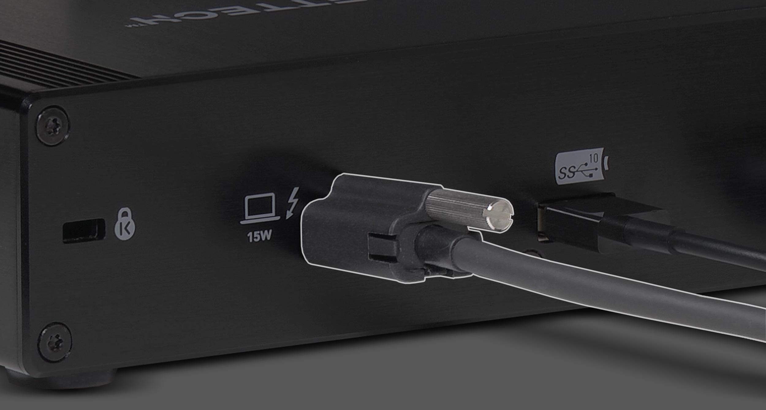 Sonnet Echo Dual NVMe Thunderbolt Dock with Thunderbolt Cable and ThunderLok 3