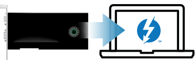 Avid HDX PCIe Card Connected to Thunderbolt Computer