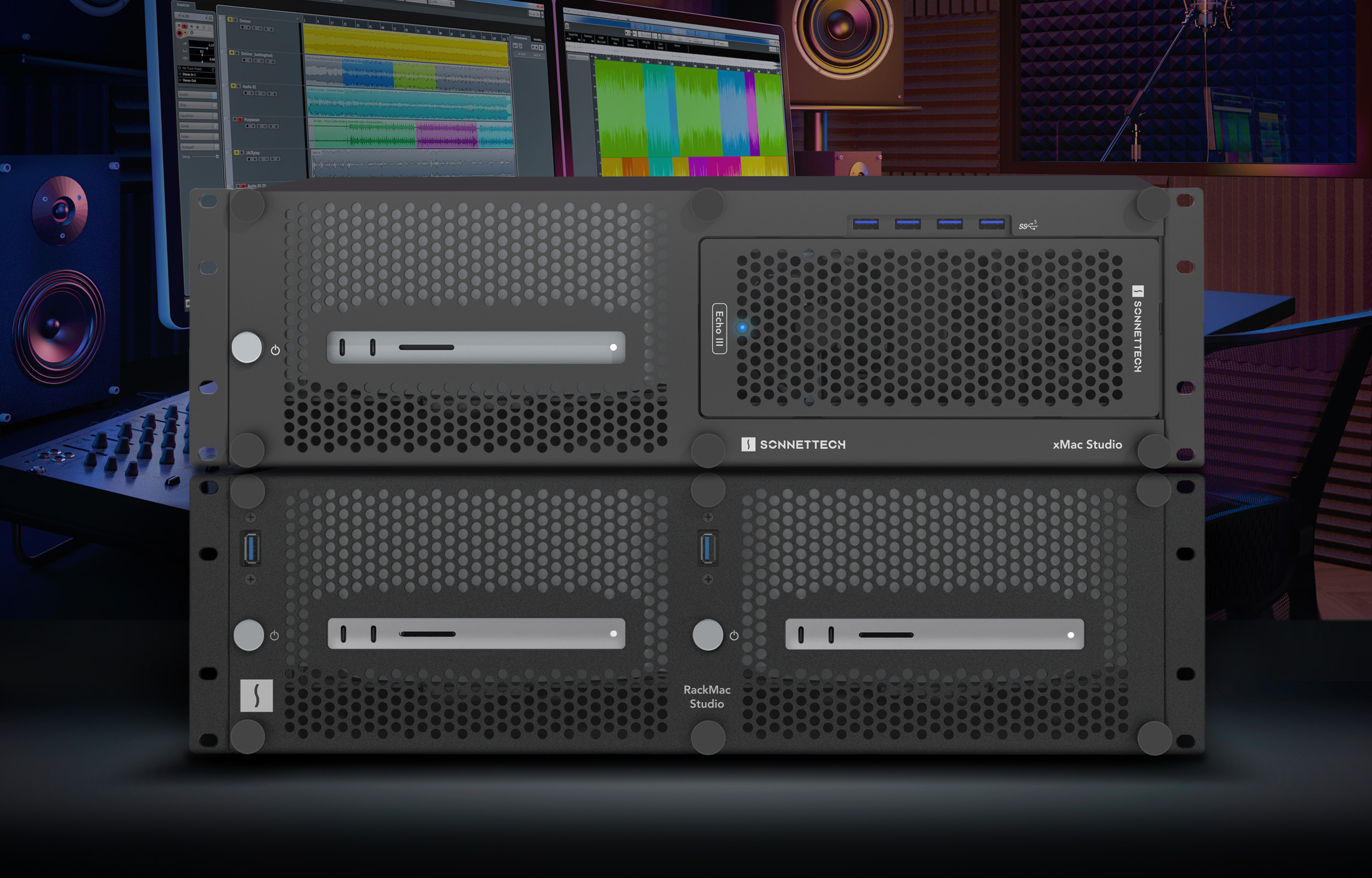 xMac Studio and RackMac Studio Hero Photo