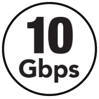 10 Gbps icon.