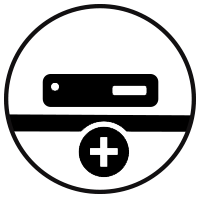 Access tray icon.