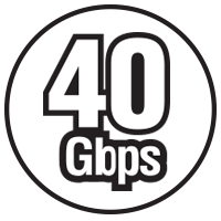 40Gbps Thunderbolt Interface Icon