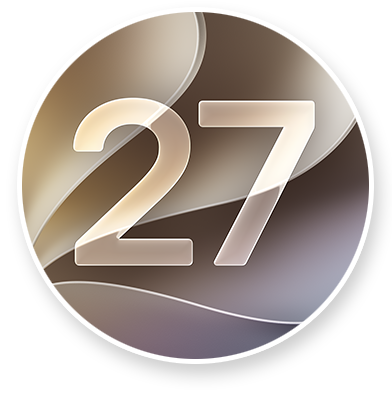 macOS 27 icon.