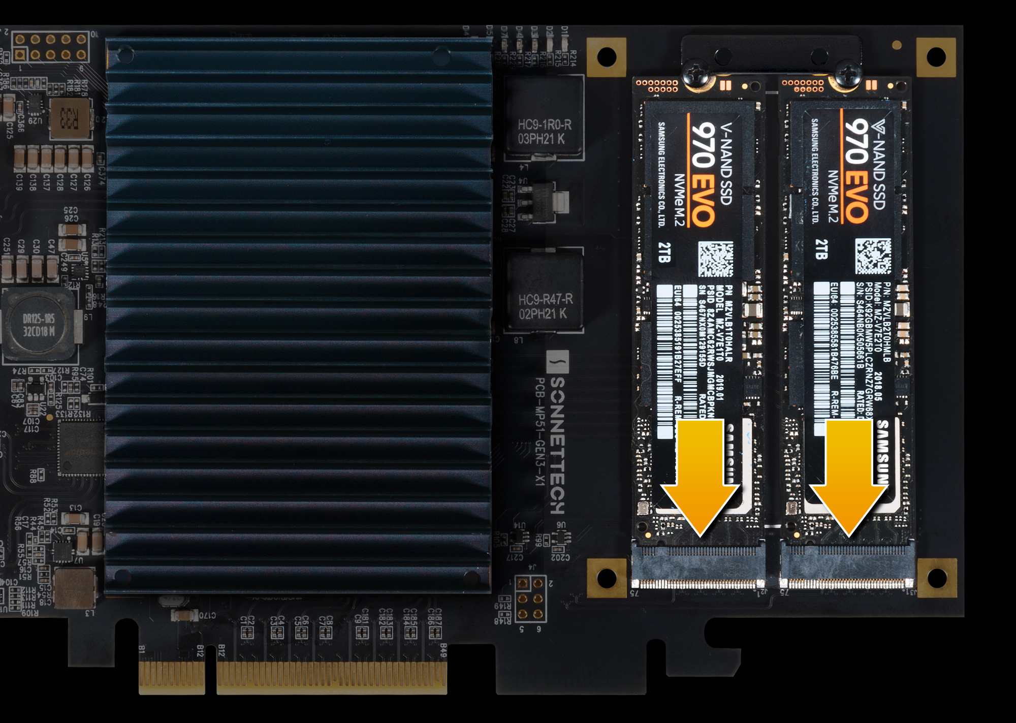 McFiver PCIe Card SSD Slots
