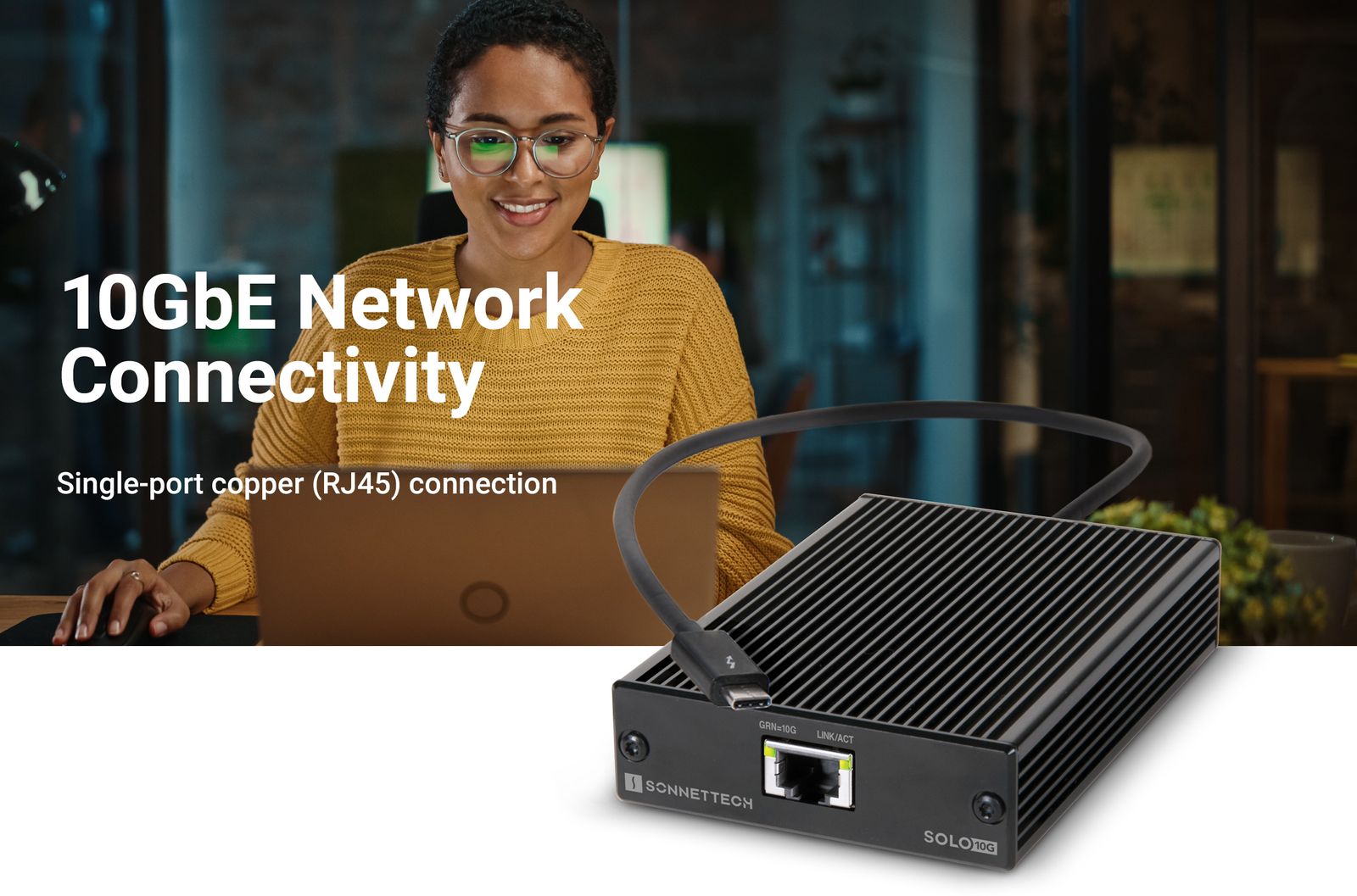 Solo10G (10GBASE-T 10Gb Ethernet Thunderbolt Adapter) - SONNETTECH