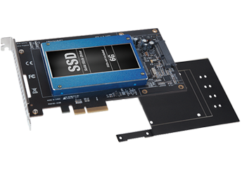 Carte PCIe 3.0 Sonnet McFiver pour 2 SSD M.2 NVMe, 1 port 10 GbE