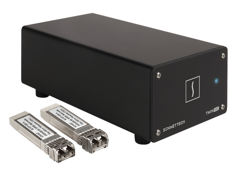 Twin10G SFP+ (10GbE DualPort 10 Gigabit Thunderbolt Adapter)