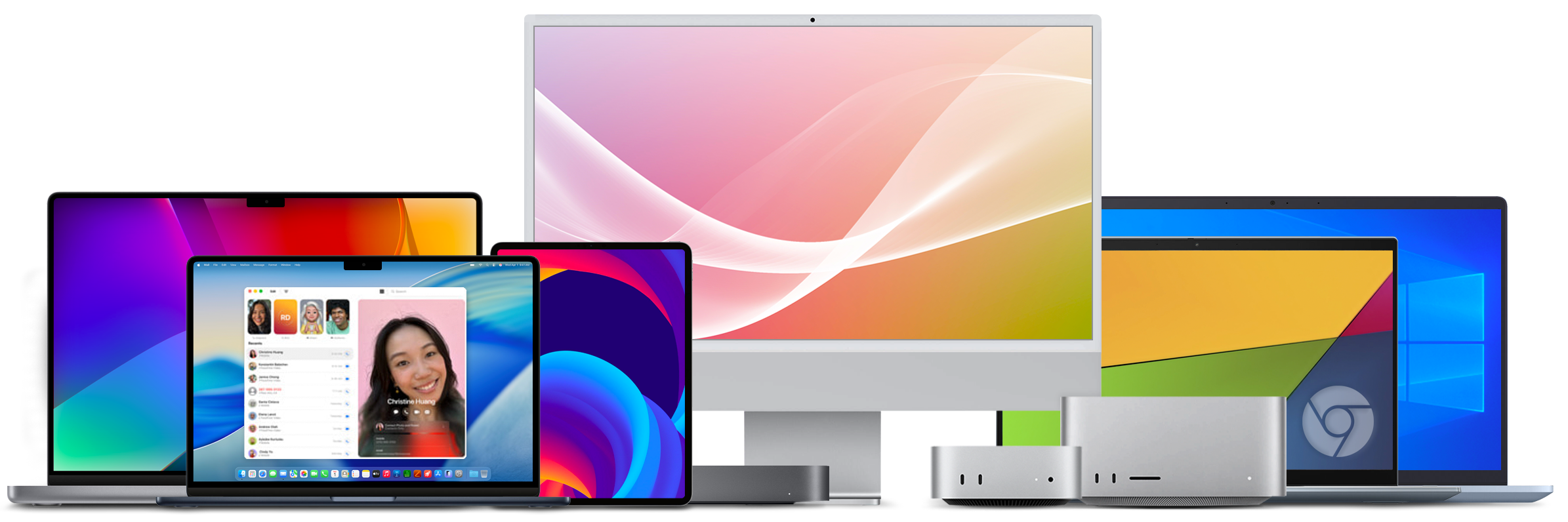 Group of Thunderbolt computers.