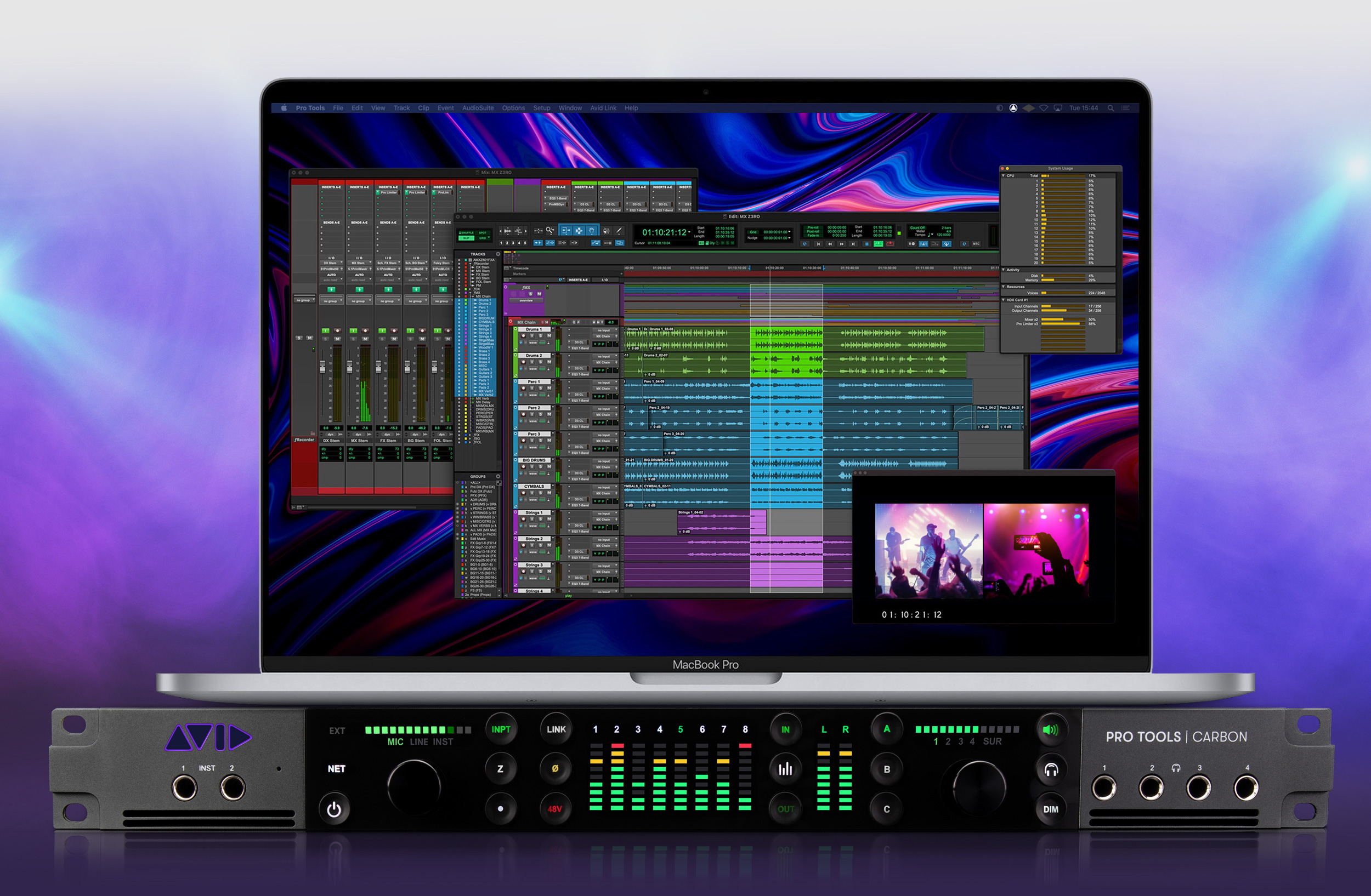 MacBook Pro with Pro Tools | Carbon