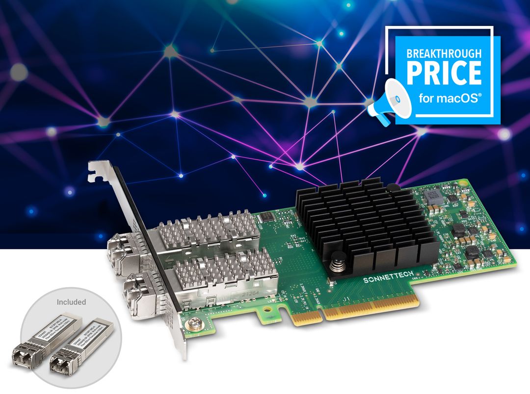 Twin25G PCIe Card (25GbE Networking Card)- SONNETTECH