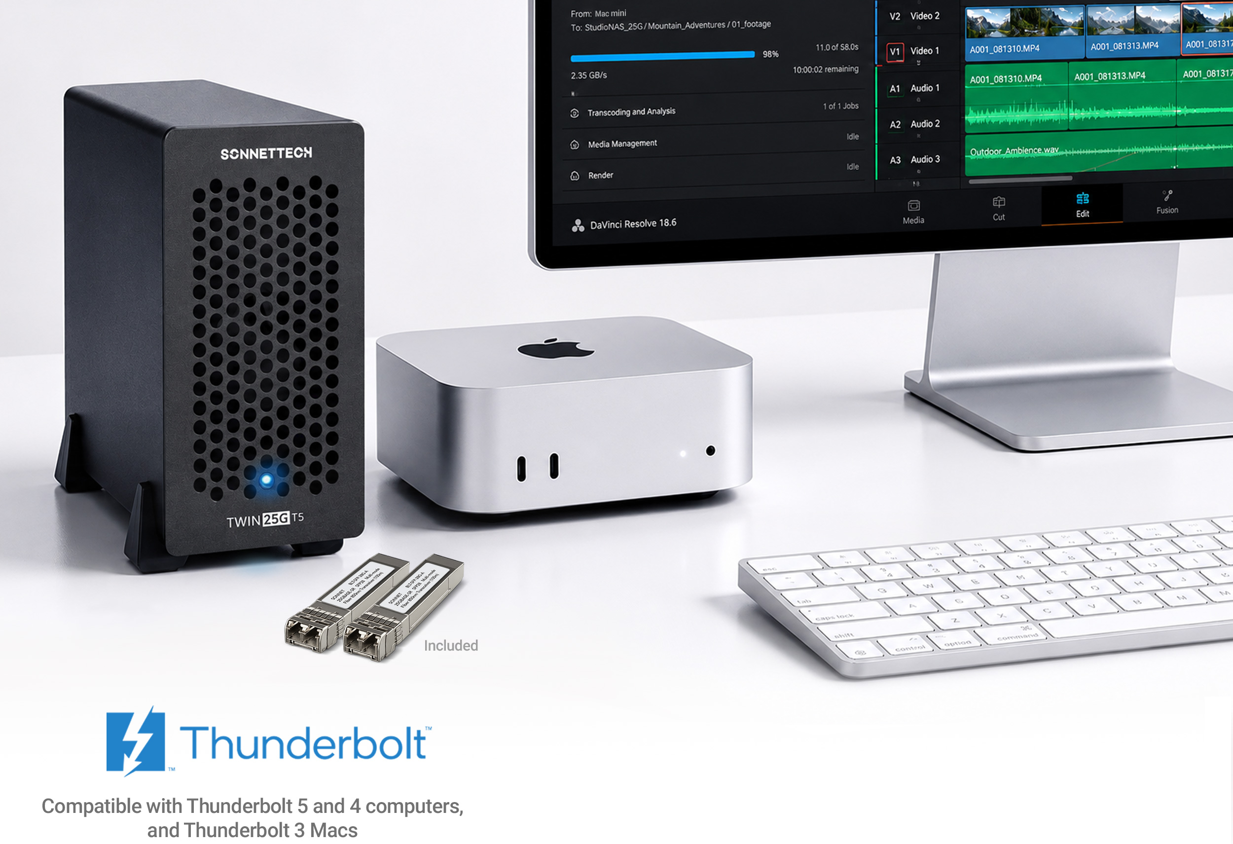Front view of Echo 20 Thunderbolt 5 SecureDock.