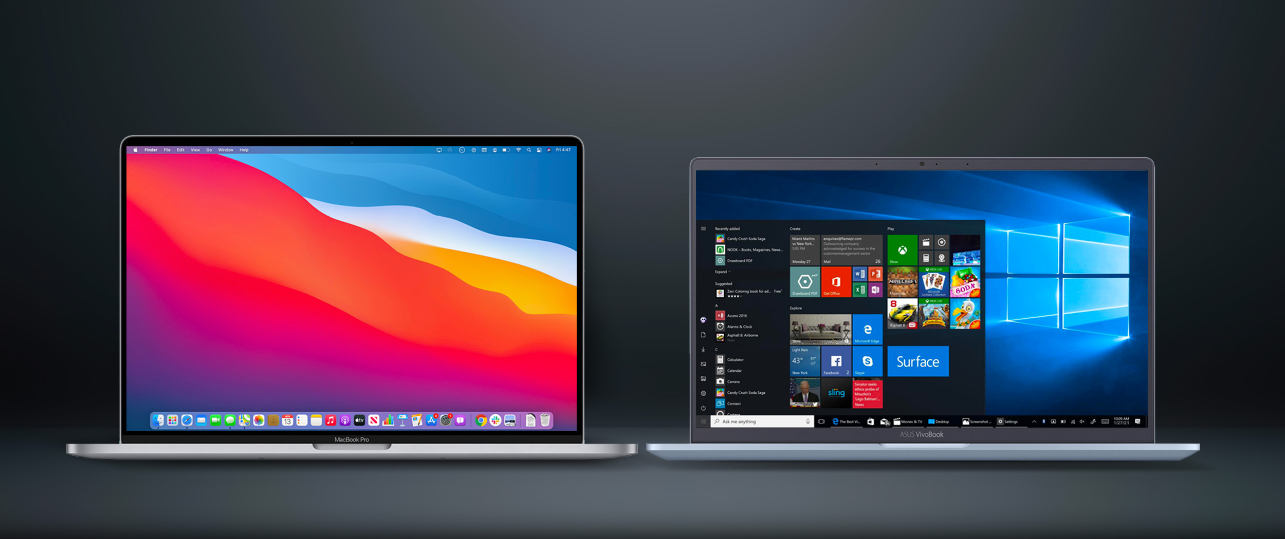 Mac and Windows Notebooks