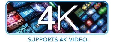 Supports 4K Video Badge